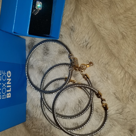 Little Box of Bling Cable Bracelet Ring Set - Picture 5 of 5